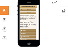 Tablet Screenshot of christinescreeksideinn.com